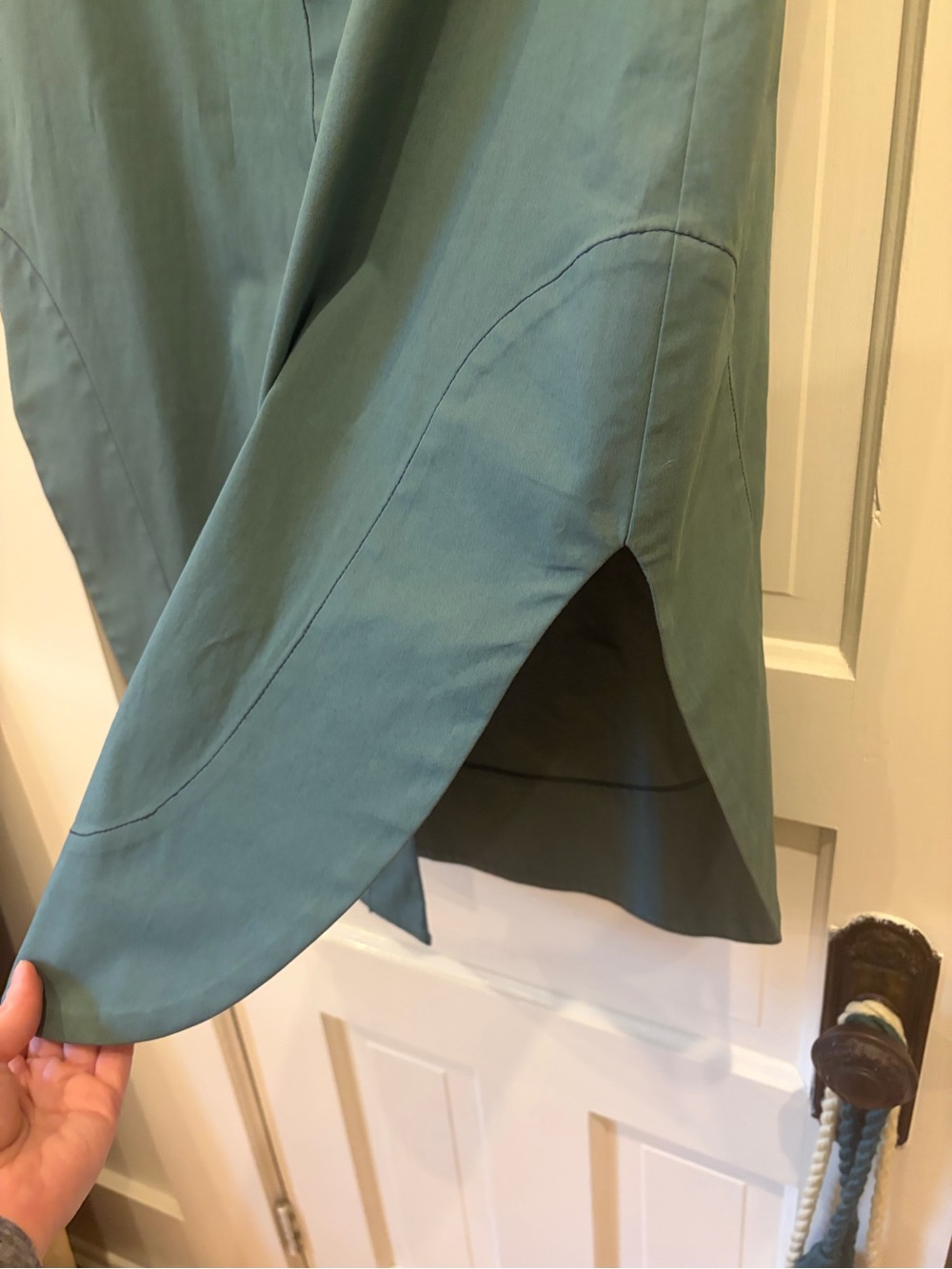 Sea New York Green Curved Hem Midi Skirt size 6 - Picture 5 of 7